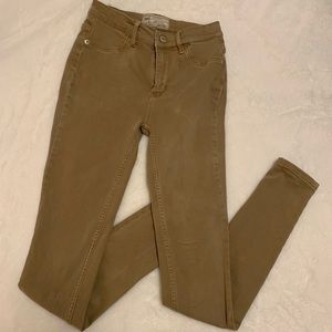 Tan, Khaki Pants by Free People, Size 24, Skinny